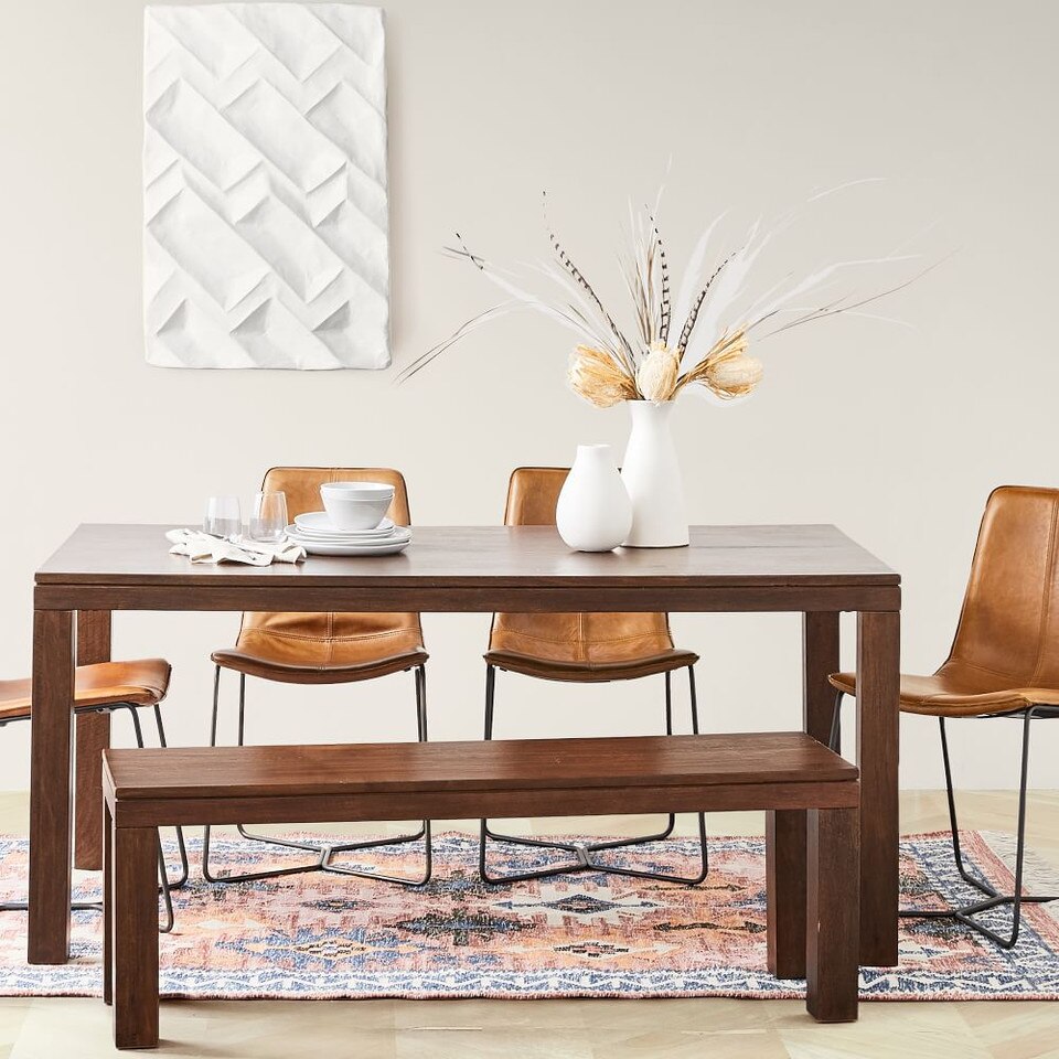 Slope Leather Dining Chair - Modern Comfort & Style | West Elm UK